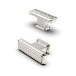 FURNIWARE 10 pcs Cabinet Knobs, Brushed Nickel Drawer Pulls Door Handles,Furniture Cupboard Drawer Cupboard Dresser Handles and Knobs for Kitchen Dresser Drawer Bathroom