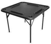 Bene Casa Black Domino Table, Premium Domino and Game Table/Professional-Grade Gaming Table, 38”x38” Table. Mesa de Domino Professional, Color .