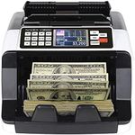 Nadex V3600 Single Denomination Money Counter - Banking and Retail Grade Fast Accurate Bill Counting with UV/MG/IR Counterfeit Detection - Color Coded Dual TFT Display - Counts 1000 Notes/Min