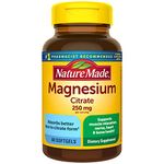 Nature Made Magnesium Citrate Softgels, 250mg, 60 Count