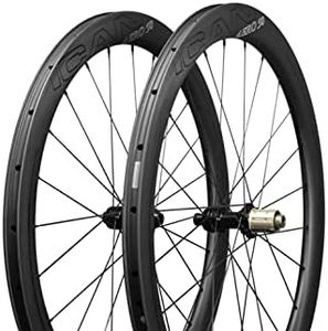 Roue Carbone a Pneu Aero 50 Disque Vélo De Route Roues 50mm Clincher Tubeless Ready Frein À Disque 12x100/12x142mm Seulement 1430g