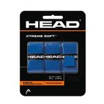 HEAD Rubber Extreme Soft Tennis Overgrip, Colour- Blue (Pack Of 3)