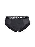 Icebreaker ICEKQ Men Anatomica Briefs Underwear - Jet Hthr/Black, L