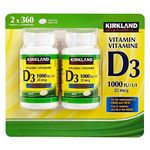 Kirkland signature Vitamin D3 1000 IU Tablets, (2 X 360), 720 Count