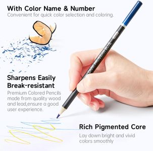 Shuttle Art 174-Count Colouring Pencils Set – Vibrant Artist Colours