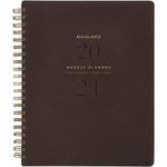 AT-A-GLANCE 2024 Weekly & Monthly Planner, 8-1/2" x 11", Large, Wirebound, Signature Collection, Distressed Brown (YP9050924)