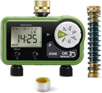 Sprinkler Timer, Water Timer with 2 Outlet for Garden Hose