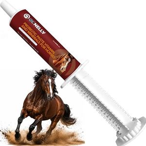 OL' NELLY Horse Probiotic Paste, 12 Billion CFU Multi-Strain + Prebiotic, Vitamins & Minerals — Supports Equine Gut Health, Hindgut, Digestion, Immune Support, Energy, Coat & Hooves, 80cc Syringe
