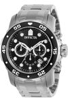 Invicta Pro Diver - Scuba Men's Wrist Analog Watch Stainless Steel Quartz Black Dial - 0069