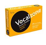 Vocalzone Throat Pastilles Honey & Lemon 24 - for Sore Throats and Hoarseness When Overusing Your Voice. Produced and Sold in The United Kingdom Since 1912.