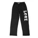 Cheer Love Sweatpants | Cheerleading Apparel by ChalkTalk Sports | Multiple Colors | Youth and Adult Sizes, Black, Small