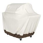 Amazon Basics Grill Cover, Large, Ivory/Brown