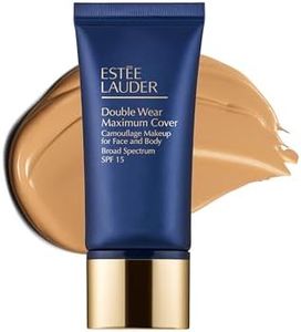 Estée Lauder Double Wear 24-Hour Maximum Cover Camouflage Foundation for Face and Body SPF 15 | Full Coverage | Tattoo Cover Up Makeup Waterproof, 1.0 Fl Oz, 4W1 Honey Bronze