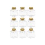 50ml Square Cork Stoppers Glass Bottles And Glass Favor Jars With Cork Lids (6)