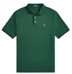 POLO RALPH LAUREN Men's Short Sleeve Knit Pima Polo, Hunt Club Green With the Signature Multi-colored Pony, XL