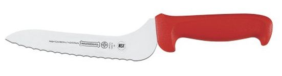 Mundial Red R5620-7E 7" Offset Serrated Sandwich Knife Handle