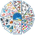 AVERY Zweckform 123 Tattoos for Children (Tattoo Set Boys and Girls, Temporary, Waterproof, Adhesive Tattoos, Children's Birthday, Party Bags, Party Games, Children to Play, Children's Gift) 59993