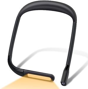 Alyvisun Luz Lectura Libros Cama, Cuello Lampara Libro LED Recargable USB Portatil Lamparas Nocturna Flexible 3 Colores Luces Leer Brillo Ajustable Reading Light para Tejer, Coser, Acampar, Reparar