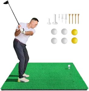 ToVii 5x4ft Golf Hitting Mat | Premium Artificial Turf with Rubber Foam Padding | Golf Mat for Indoor/Outdoor Practice | Come with 2 Rubber Tees, 7 Golf Tees and 6 Golf Balls