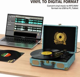 Vintage Bluetooth Record Player – Military Green Turntable