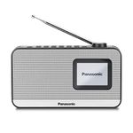 Panasonic RF-D15EG-K Portable DAB+/FM Digital Radio with Bluetooth, 2.4" TFT LCD Display, 1W 5CM Speaker, 4 Preset Buttons, Battery and AC Mains Powered, Sleep, Alarm, Clock Functions, Black.