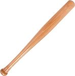 YSAMAX Heavy Duty Wooden Baseball Bat For Boys, Kids, Anti-Slip Long Lightweight For Training And Practise, Lightweight Garden Games, Outdoor Sports Fun 62cm - Pack Of 1