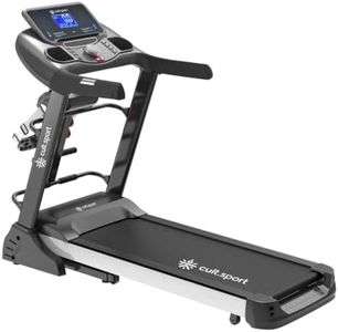 Cultsport Canoas 5.5HP Peak, Max Weight: 130 Kg, Auto Incline with Massager Motorized Treadmill for Home Gym Fitness & 1 Year Warranty