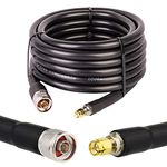 N Male to SMA Male ADS-B Low Loss Coaxial Cable kmr400 Microwave Extension Cable Straight for ADS-B Antenna 4G LTE Ham GPS Radio Modem 15FT(NOT for TV)