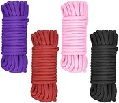 metagio 4 Pack Cotton Rope, 8MM Thi