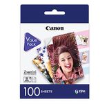 Canon Zink™ 2"x3" Photo Paper (100 Sheets) - Instantly Create shareable Prints of Your Snaps with This Sticky-Backed Zink™ Photo Paper