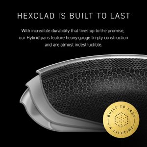 HexClad 30cm Hybrid Frying Pan – Stainless Steel Non-Stick Skillet