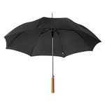 eBuyGB Pack of 6 Automatic Wedding Photographer Parasol Folding Umbrella, Long Umbrella with Stick Handle Rain Stick Umbrella, Umbrella, Colourful - Black 37 Inch / 94cm Span 84cm Length