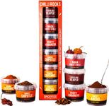 Spicentice - Ultimate Hot Chilli Pepper Gift Set - 100% Pure Premium Chilli - Includes Carolina Reaper, Naga Ghost & Chipotle - Ideal Cooking Spice Gift