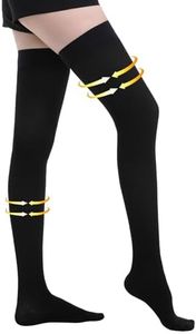 Myshear Medical Compression Stockings for Women and Men, 20-30 mmHg Thigh High Compression Socks, Closed Toe Graduated Compression Hoses, Long Circulation Pressure Stockings for Varicose Veins, Edema
