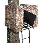 Shupakul Hunting Tree Stand Blinds- 102" x 35" Treestand Camo Blind Cover- Hunting Camouflage Ground Blinds with Zipper for Hunting Deer, Turkey (Frames Not Included)