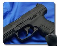 Your own Customized Mousepad,Weapon Walther P99 Handgun Rubber Base Mouse Pads