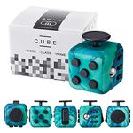 Yetech Green Fidget Toy Cube Toy ADHD Stress Anxiety Relief Toy With 6 Different Functions Killing Time Finger Toy Office Classroom Toy Gift for Adults And Children