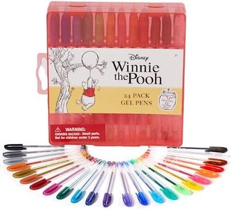 Disney Winnie the Pooh Gel Pen Set for Kids, 24 Pack with Glitter Gel Pens, Cute Pens for Girls and Boys