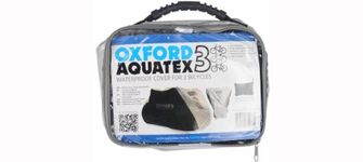 Oxford Aquatex Outdoor Triple Bike Cover - 200 x 105 x 110cm - Black/Silver