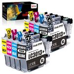 LC3013 Ink Cartridges, TacTink Compatible Brother LC-3013 LC3011 LC 3013XL High Yield for Brother MFC-J491DW MFC-J497DW MFC-J690DW MFC-J895DW Printer (2 Black, 2 Cyan, 2 Magenta, 2 Yellow, 8-Pack)