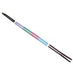 ExionPro Color Rubber Reins - Lilac/Light Green/Light Pink/Light Blue | English Reins | Black, Havana Brown Option - Over, Full, Cob, Pony, Havana, Full - VT Leather (Advance Rider)