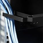 kwmobile Server Rack Cable Management Brackets - Steel Fibre Optic Network Patch Cable Organiser Management System - Screw-On Brackets - Set of 10-102.8mm (4.1") length