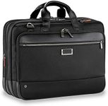 Briggs & Riley Large Expandable Brief Briefcase, Black, 44 cm, Briefcase