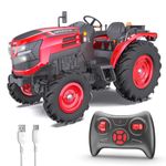 Mirana Mahindra OJA RC Tractor Toy for Kids | Remote Controlled ATV Truck | Type-C USB Rechargeable | in-Built Bluetooth Speakers | Orignally Licensed Model Vehicle | Gift for Boys & Girls