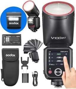 Godox V100 S V100-S Flash for Sony, 1/8000 HSS 100W 2.4G TTL Godox Flash, OLED Screen Touchscreen Control, Sony Speedlite Global Shutter sync, 2980mAh Lithium Battery, 400 Full Power Flashes