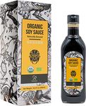 Soeos Organic Soy Sauce 16.2oz (480ml), Premium Quality, USDA Organic, Naturally Brewed Soy Sauce, Soy Sauce Organic, Dark Soy Sauce, Pure Ingredients, Marinade for Meat & Vegetables.