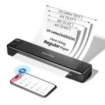 Zoolion Portable Printers Wireless for Travel, P831 Bluetooth Printer, Portable Heat Transfer Printer, US Letter/A4/A5/B5 Regular Copy Paper, Inkless Printer for Phone & Laptop, Home Office, 300DPI