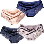 ITAYAX Sexy Lace Underwear for Women Frozen Silk Seamless Panties with Silky Tactile Touch S M L XL2XL 3XL