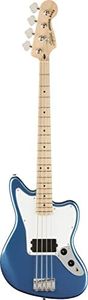 Squier by Fender Affinity Series Electric Jaguar Bass Guitar, with Humbucker pickup, Maple Fingerboard, Lake Placid Blue