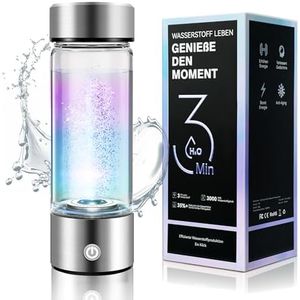 IUHFSIFS Bouteille d'eau à hydrogène améliorée 5.0 2025 【Viscosité 3000+ PPB】【Technologie d'électrolyse SPE/PEM】Verrouillage à hydrogène de 8 heures, améliore la qualité de l'eau en 3 minutes